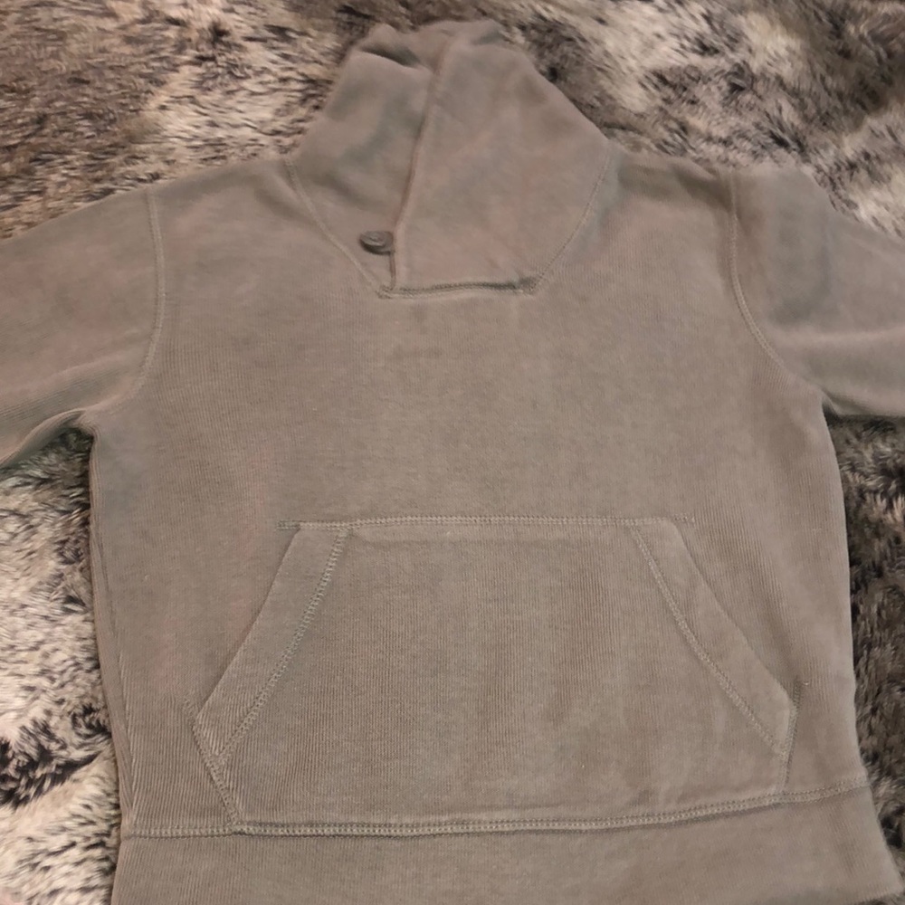 Army green Gap collar sweater